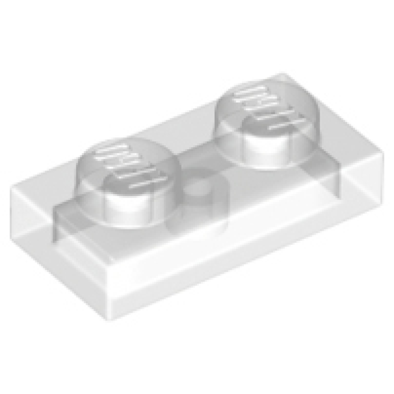 Plaat 1x2 Trans Clear